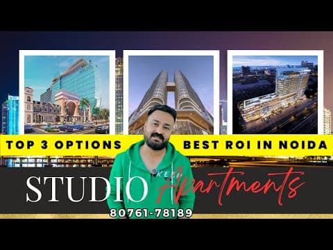 Top 3 Studio Apartments in Noida for High ROI