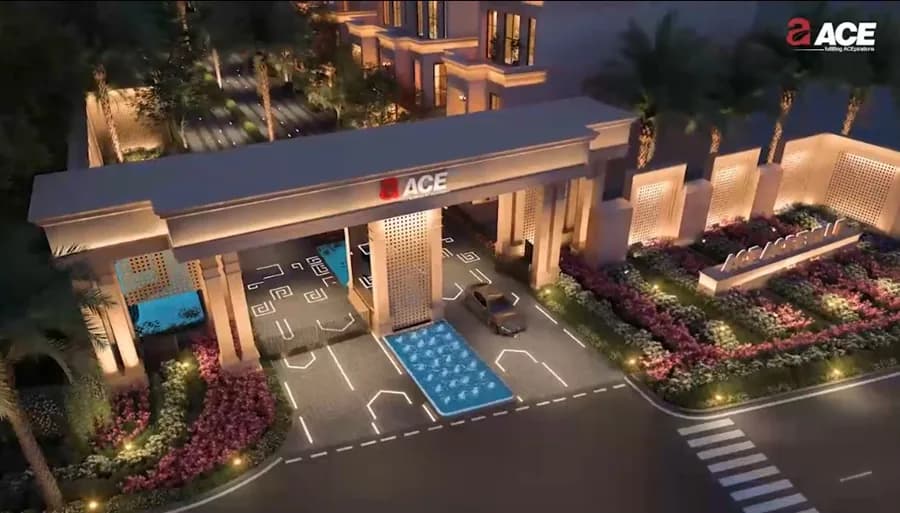 ACE Acreville Sector 22A Yamuna Expressway — grand entrance gate render