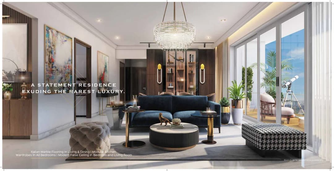 ACE Starlit Sector 152 Noida — 2 & 3 BHK interior with Italian marble flooring