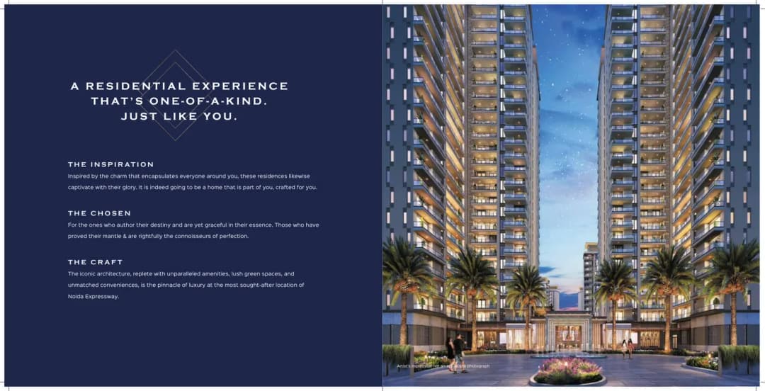 ACE Starlit Sector 152 Noida — tower facade with 3-side open apartments