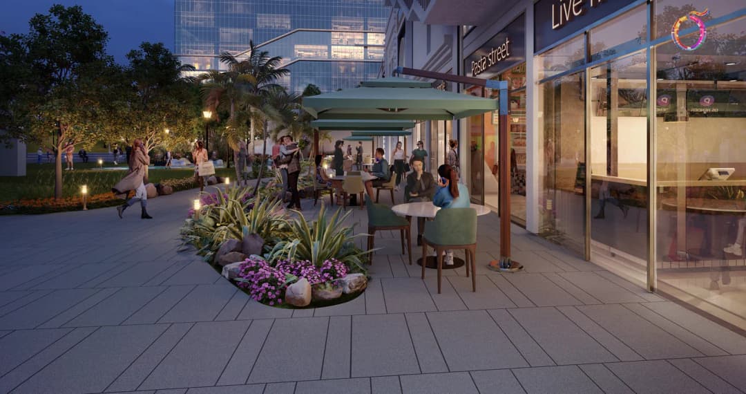 CRC The Flagship Sector 140A Noida — food court and high-street dining