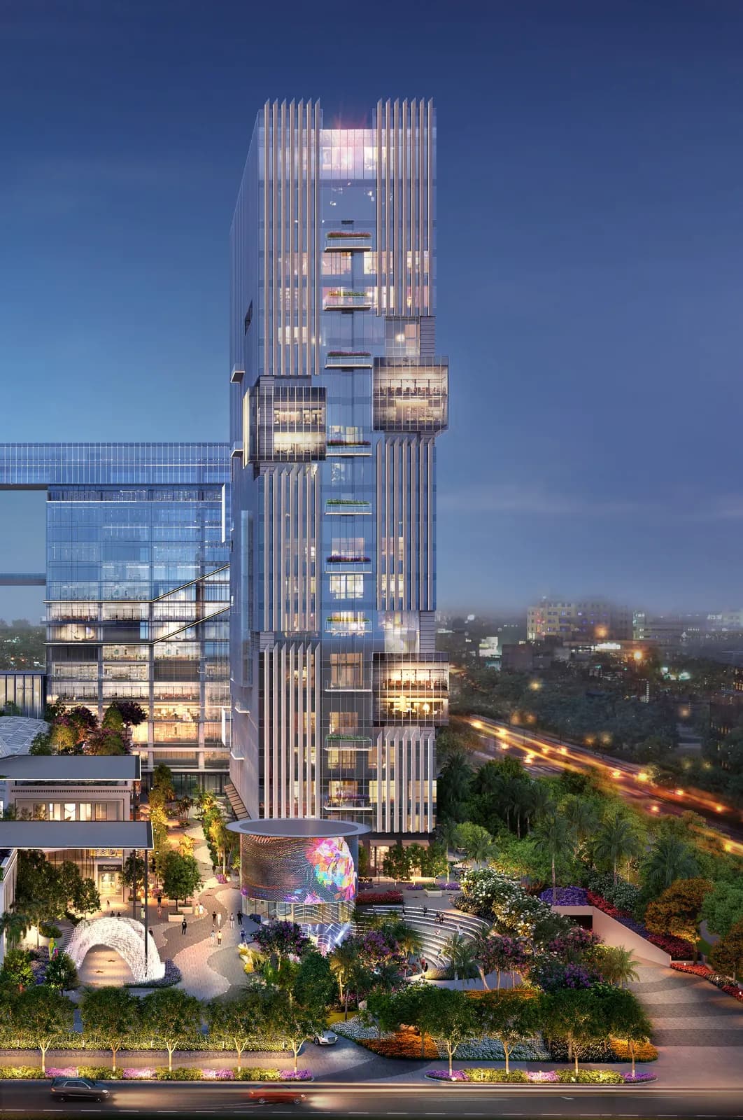 CRC The Flagship Sector 140A Noida — Grade-A office tower render