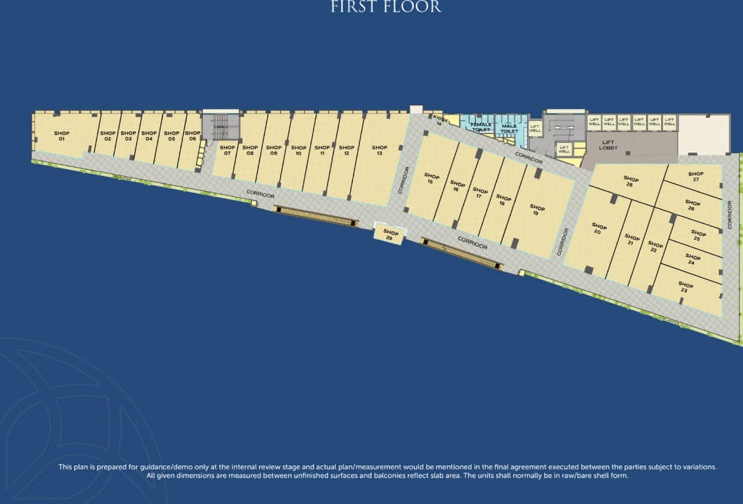 DASNAC Place Sector 93B Noida — first floor plan
