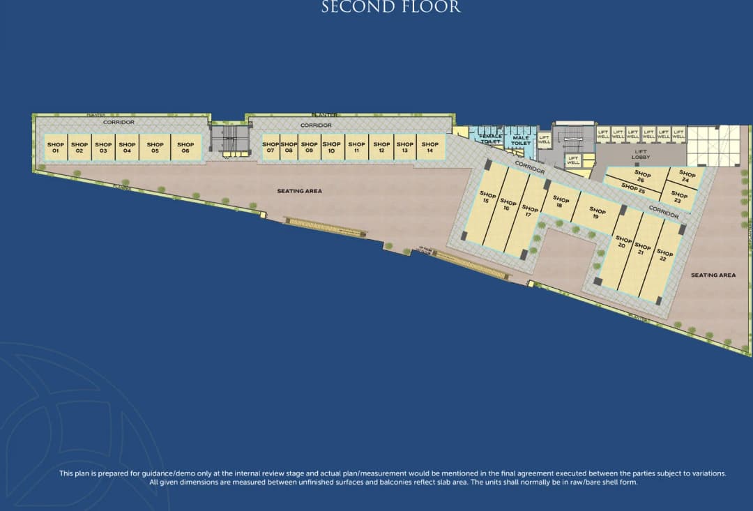 DASNAC Place Sector 93B Noida — second floor plan