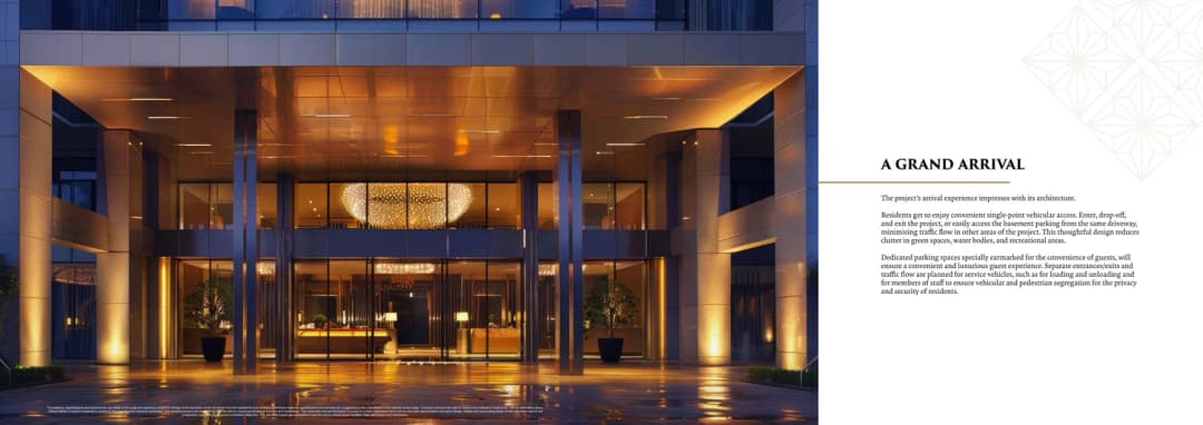 DASNAC Westminster Sector 146 Noida — grand lobby and arrival porte-cochere