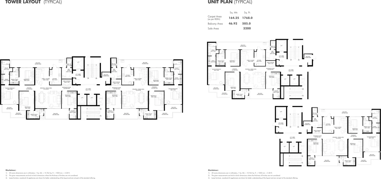Gulshan Avante Sector 16B Greater Noida West — 4 BHK floor plan
