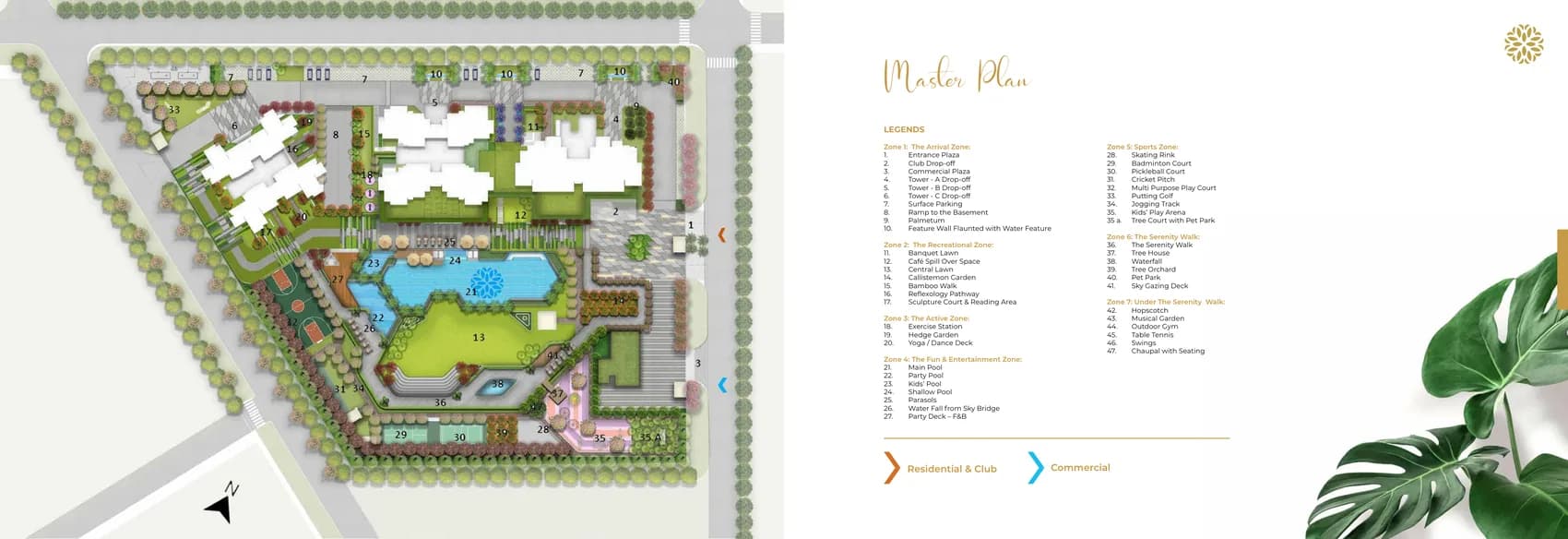 Northwind Sanctuary Sector Pi Greater Noida — site / master plan with 3 towers and clubhouse