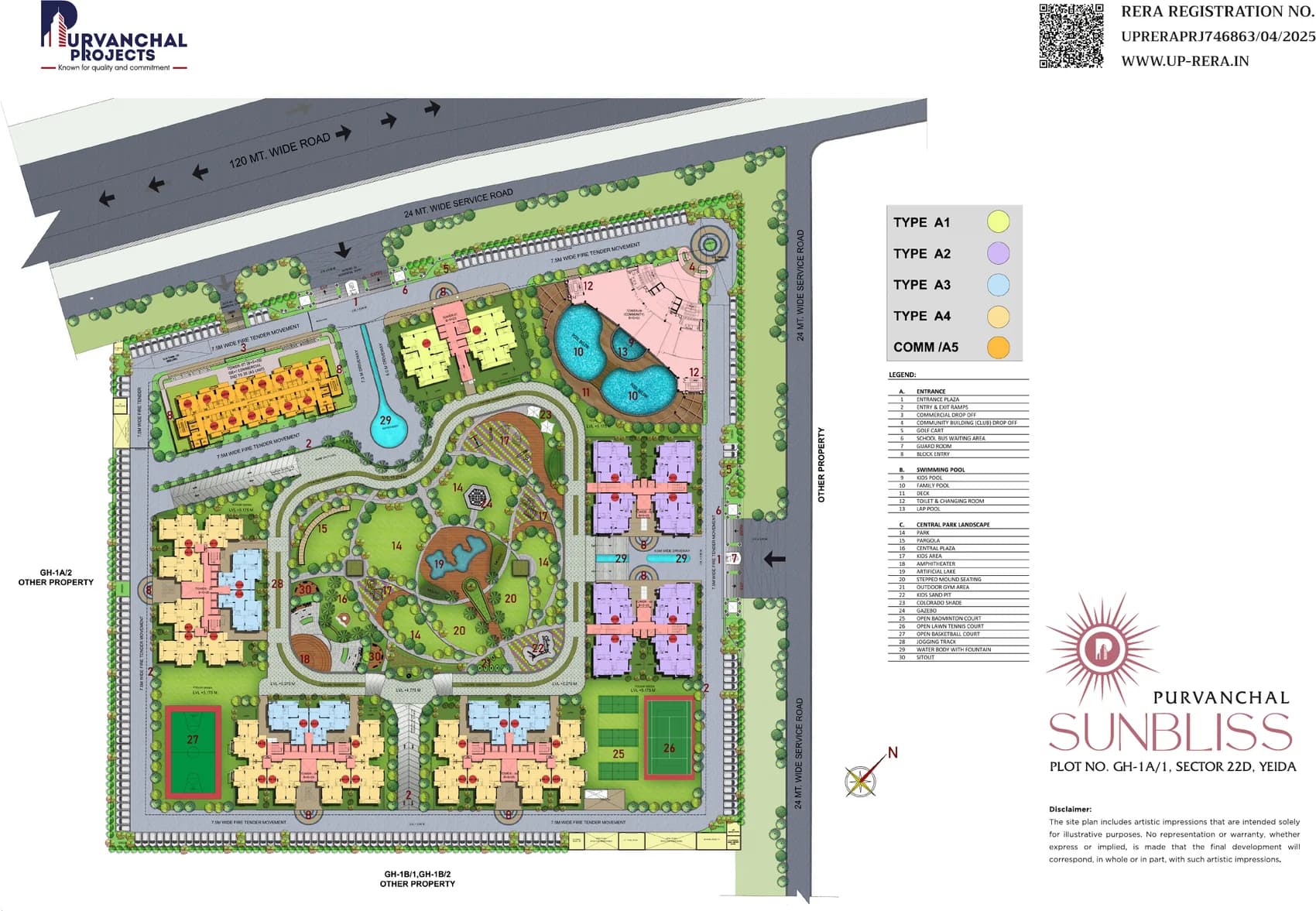 Purvanchal SunBliss Sector 22D Yamuna Expressway — site / master plan