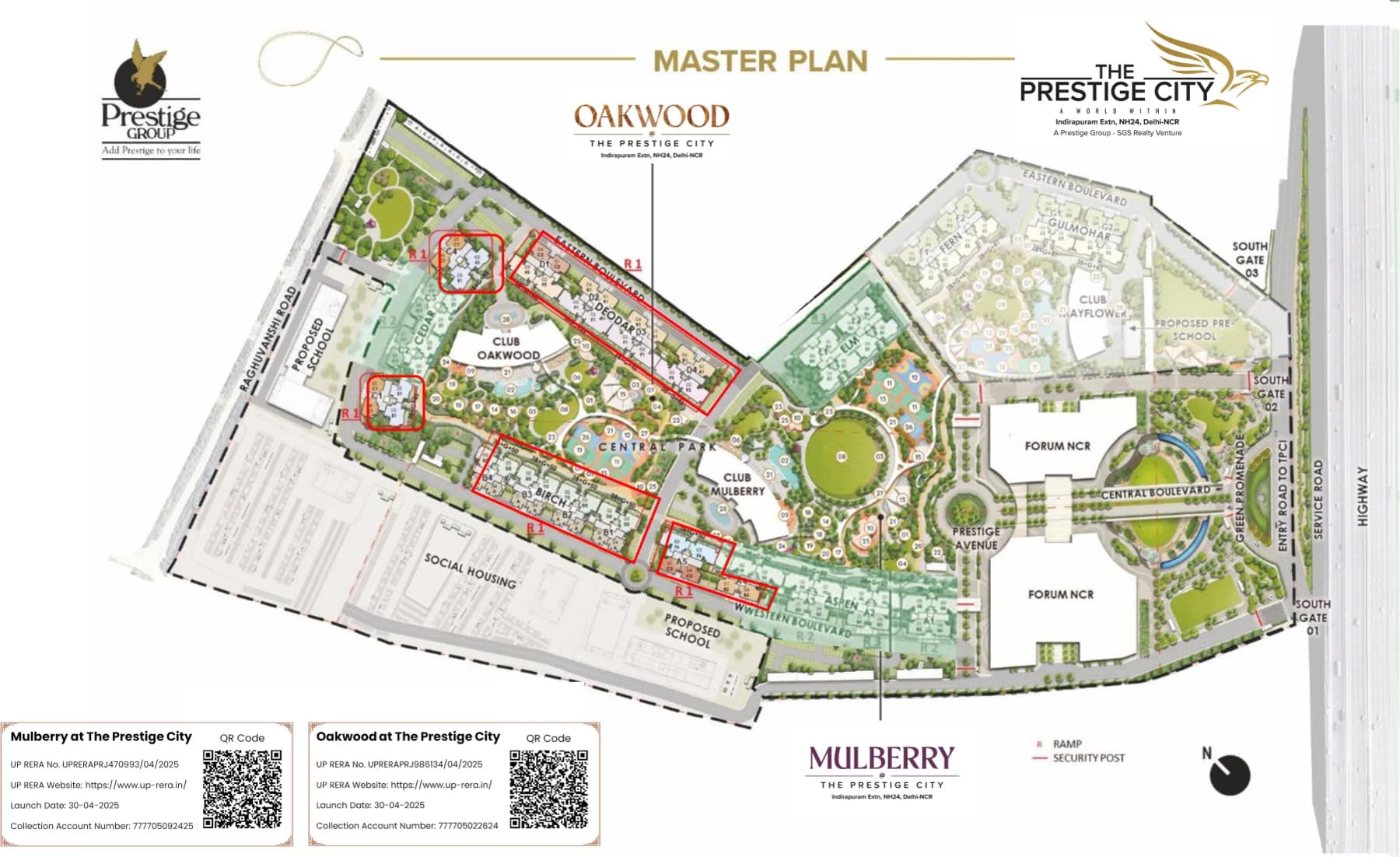 The Prestige City Siddharth Vihar Ghaziabad — master plan