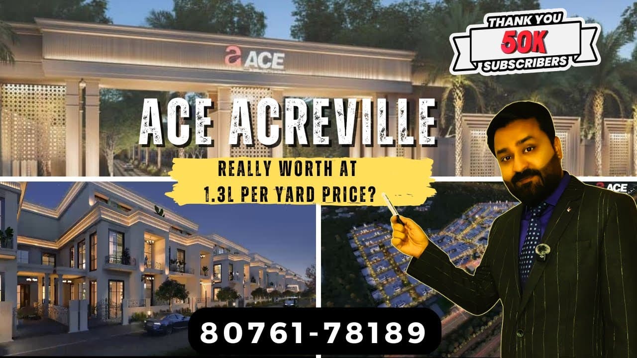 ACE Acreville Yamuna Expressway Plot HONEST Review | Is 1.3L/Yard Worth It?