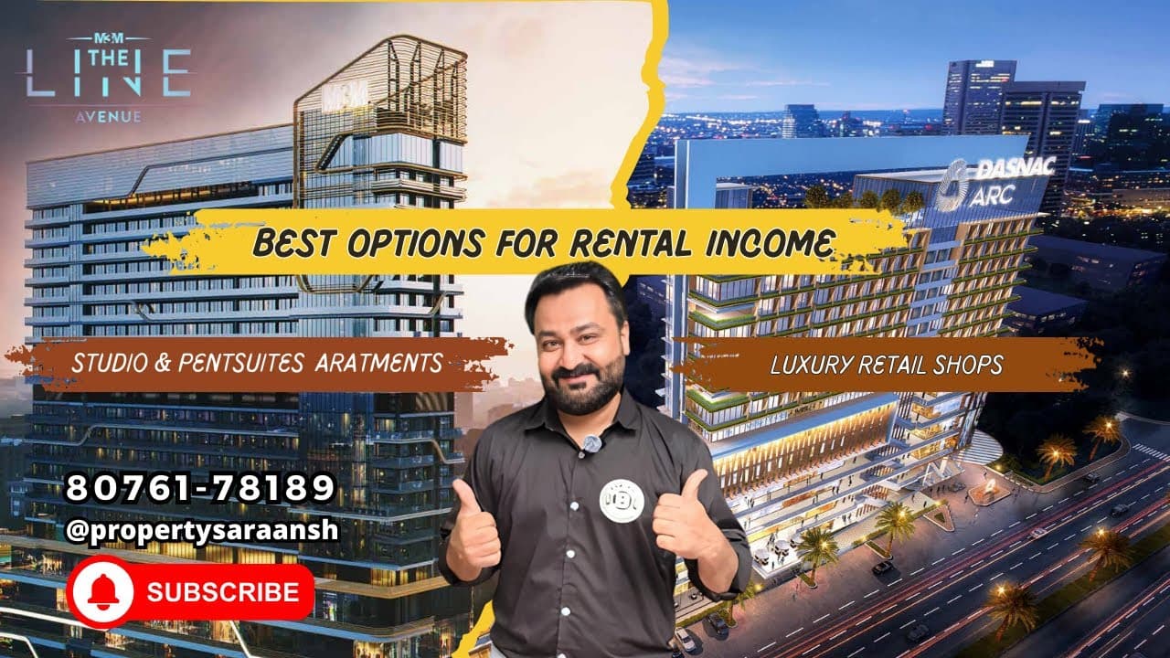 Dasnac ARC vs M3M The Line | Which Studio Gives Better Rental Income in Noida?